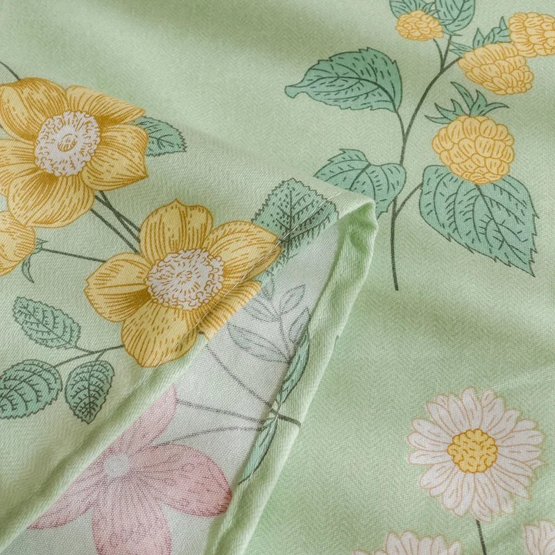 "100% Cotton Thick Floral Bed Sheet – Single to King Sizes, Kids & Adults"
