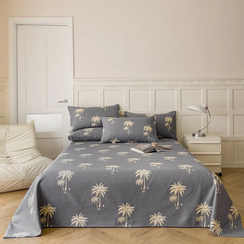 "100% Cotton Thick Floral Bed Sheet – Single to King Sizes, Kids & Adults"