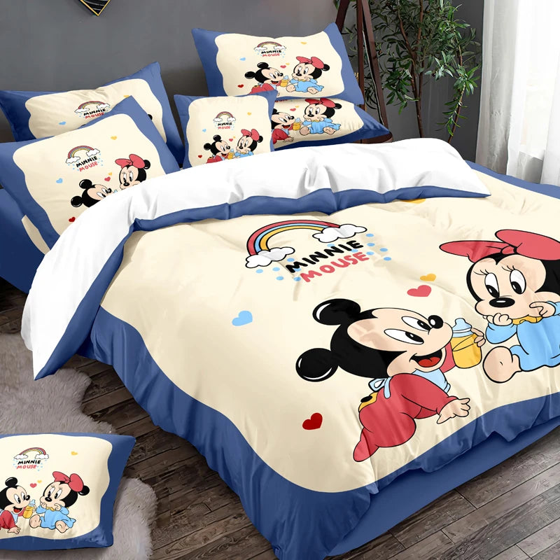 Cartoon Gini Digital Print Duvet Cover – Cute Brushed Down Bedding (No Quilt/Pillowcases)