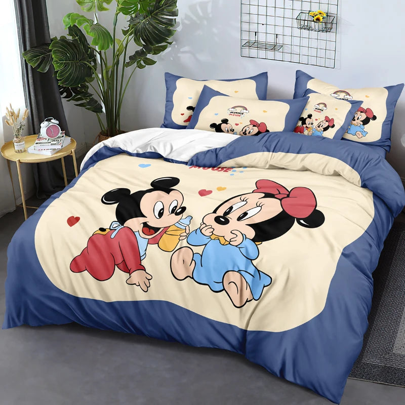 Cartoon Gini Digital Print Duvet Cover – Cute Brushed Down Bedding (No Quilt/Pillowcases)