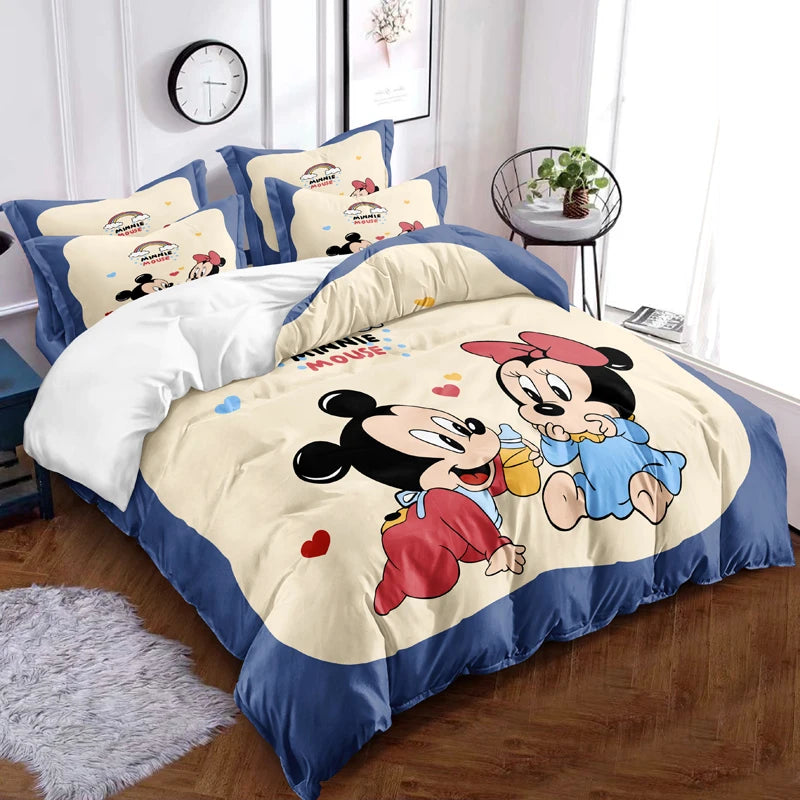 Cartoon Gini Digital Print Duvet Cover – Cute Brushed Down Bedding (No Quilt/Pillowcases)