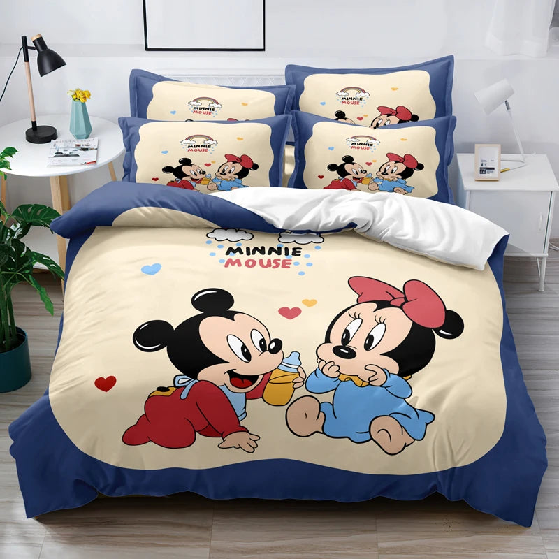 Cartoon Gini Digital Print Duvet Cover – Cute Brushed Down Bedding (No Quilt/Pillowcases)